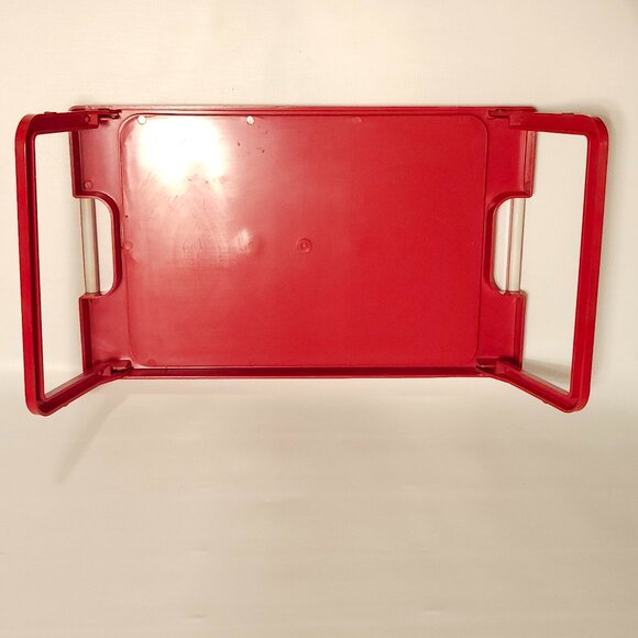 Vintage Bed Tray 1970s Hearts Made in Italy by Lavatelli Turin Red White Romance - Picture 5 of 10